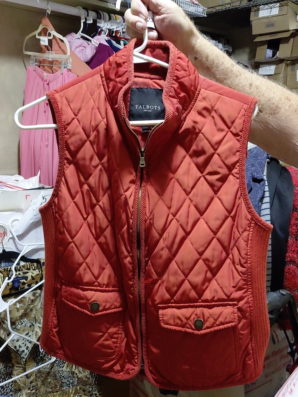 TALBOTS PETITES SIZE MP IN A Rust